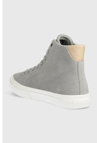 TOMMY HILFIGER - Tommy Hilfiger trampki zamszowe TH HI VULC STREET SUEDE kolor szary FM0FM04797. Nosek buta: okrągły. Zapięcie: sznurówki. Kolor: szary. Materiał: zamsz. Styl: street #3