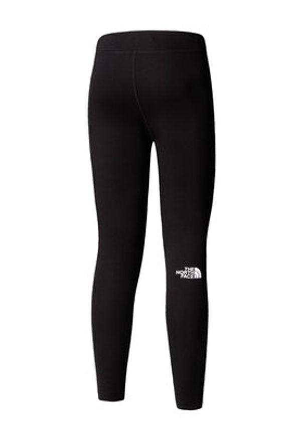 The North Face Legginsy Simple Dome NF0A8C1X Czarny Slim Fit. Kolor: czarny. Materiał: bawełna