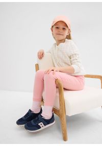 bonprix - Sweter rozpinany ażurowy. Kolor: biały. Wzór: ażurowy #3
