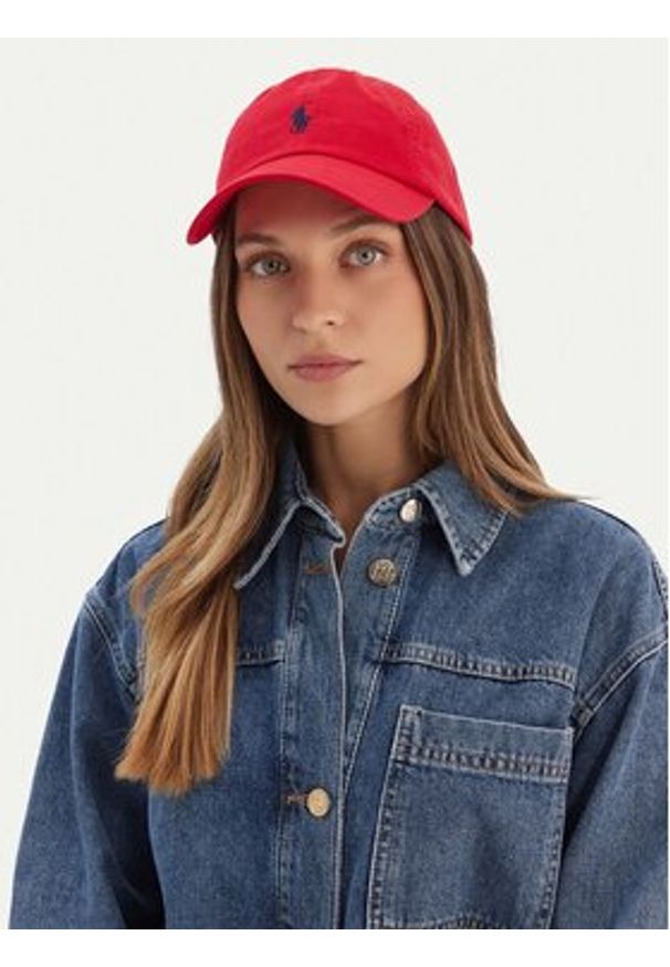 Polo Ralph Lauren Czapka z daszkiem 211912843022 Czerwony. Kolor: czerwony. Materiał: bawełna