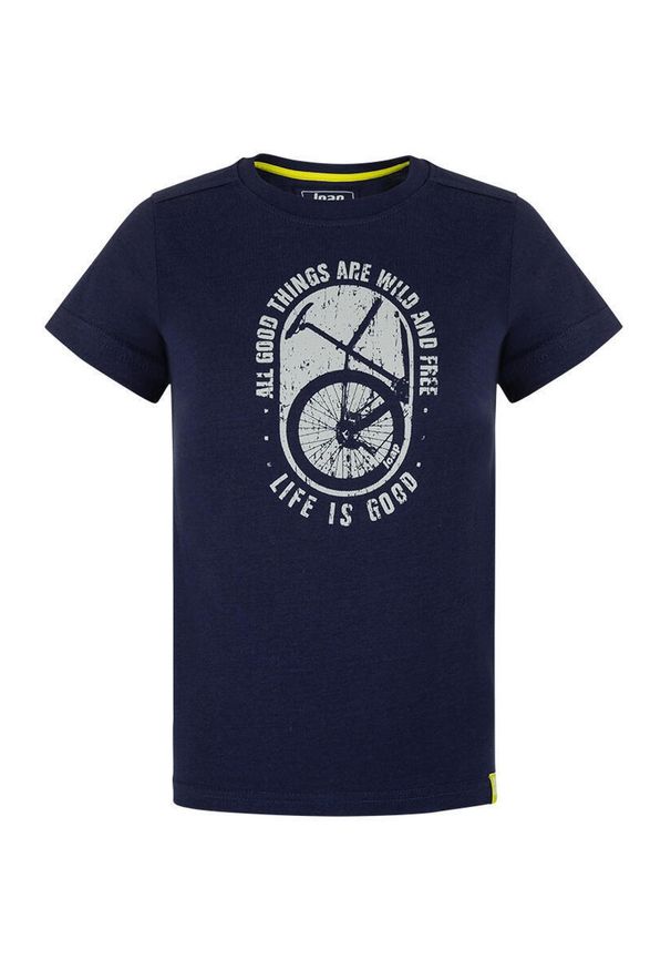 Lowa - Dziecięca koszulka Baakis 116 - miękka bawełna, modny nadruk. Okazja: na co dzień. Typ kołnierza: polo. Kolor: wielokolorowy. Materiał: bawełna. Wzór: nadruk. Styl: casual, elegancki