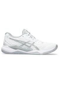 Buty Asics Gel Tactic 12 W 1072A092100 białe. Kolor: biały. Szerokość cholewki: normalna. Wzór: nadruk #3