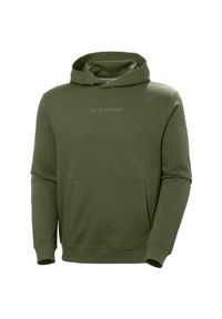 Bluza z kapturem Helly Hansen Core. Typ kołnierza: kaptur. Kolor: zielony. Materiał: bawełna #1