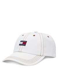 TOMMY HILFIGER - Tommy Hilfiger Czapka z daszkiem Heritage AW0AW17572 Écru. Materiał: materiał, bawełna