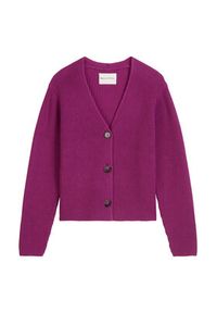 Marc O'Polo Kardigan 506 6059 61069 Fioletowy Relaxed Fit. Typ kołnierza: polo. Kolor: fioletowy. Materiał: bawełna #3