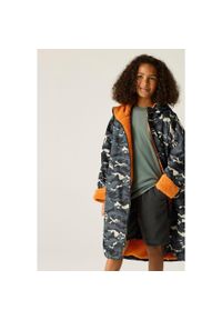 Regatta - Dziecięcy wodoodporny szlafrok do przewijania. Kolor: żółty, pomarańczowy, brązowy, wielokolorowy, zielony. Materiał: tkanina #1