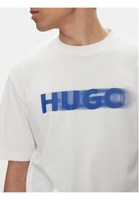 Hugo - HUGO T-Shirt Nalax 50543493 Biały Regular Fit. Kolor: biały. Materiał: bawełna