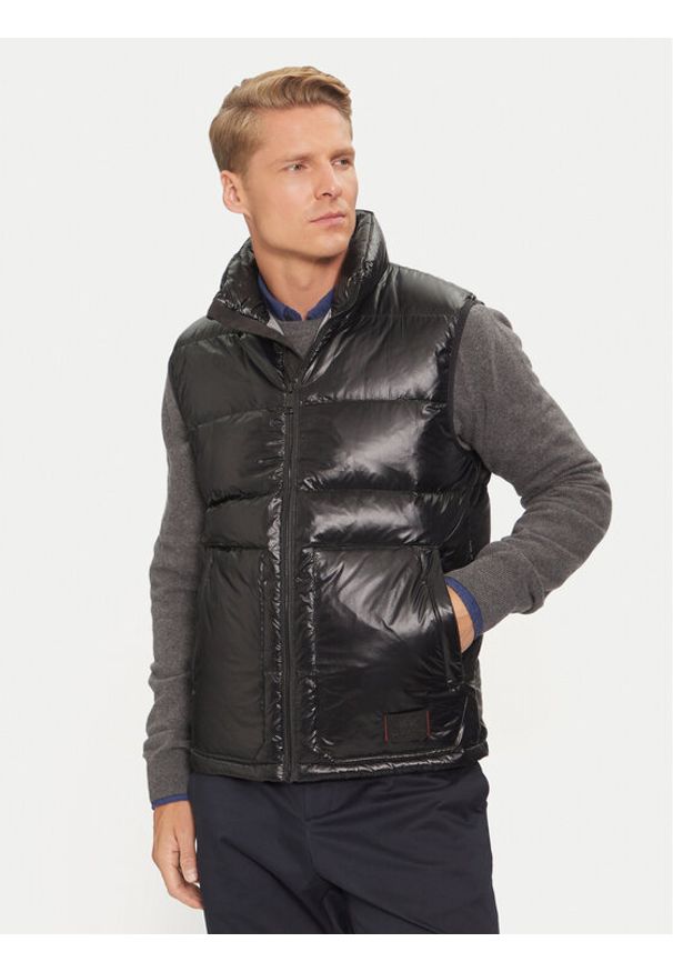 La Martina Bezrękawnik ZMO007 PA078 Czarny Regular Fit. Kolor: czarny. Materiał: syntetyk. Długość rękawa: bez rękawów