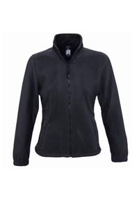 SOL'S - Damska Bluza Polarowa North Fleece Jacket. Kolor: czarny. Materiał: polar. Sezon: zima #1