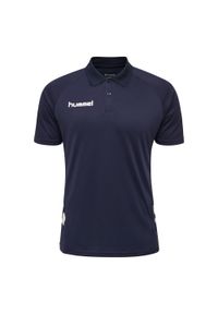 Polo Hummel hmlPROMO. Okazja: na co dzień. Typ kołnierza: polo. Kolor: niebieski. Styl: casual, sportowy. Sport: fitness #1