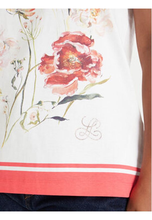 Luisa Spagnoli T-Shirt Belle 543280 Biały Regular Fit. Kolor: biały. Materiał: bawełna