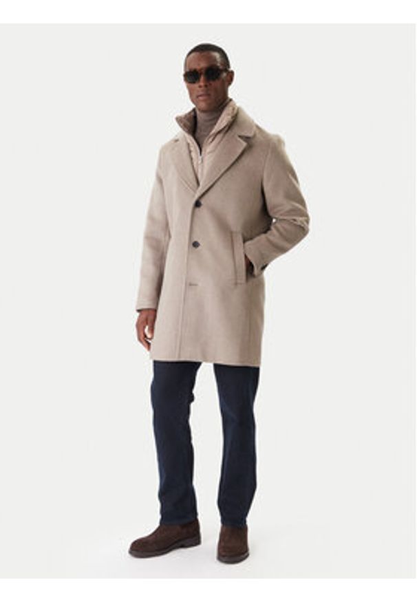 Jack & Jones Płaszcz przejściowy Blastanford 12286263 Beżowy Regular Fit. Kolor: beżowy. Materiał: syntetyk