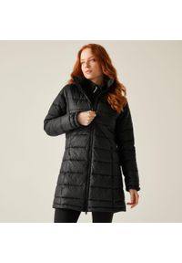 Regatta - Kurtka turystyczna ocieplana damska Starler z kapturem. Typ kołnierza: kaptur. Kolor: czarny. Sport: turystyka piesza #1
