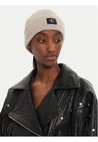 Calvin Klein Czapka Hardware K60K612652 Beżowy. Kolor: beżowy. Materiał: akryl #4
