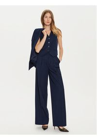 TwinSet - TWINSET Kamizelka 242TP2158 Granatowy Slim Fit. Kolor: niebieski. Materiał: syntetyk