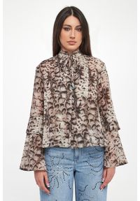 Pinko - Bluzka damska w zwierzęcy wzór Caracalla PINKO. Wzór: motyw zwierzęcy #2