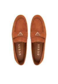 Guess Lordsy FLTBAY SUE14 Beżowy. Kolor: beżowy. Materiał: skóra, zamsz