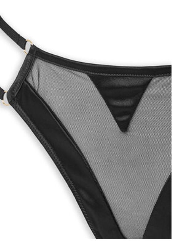 Hunkemöller Stringi Vienna 301822 Czarny. Kolor: czarny. Materiał: syntetyk