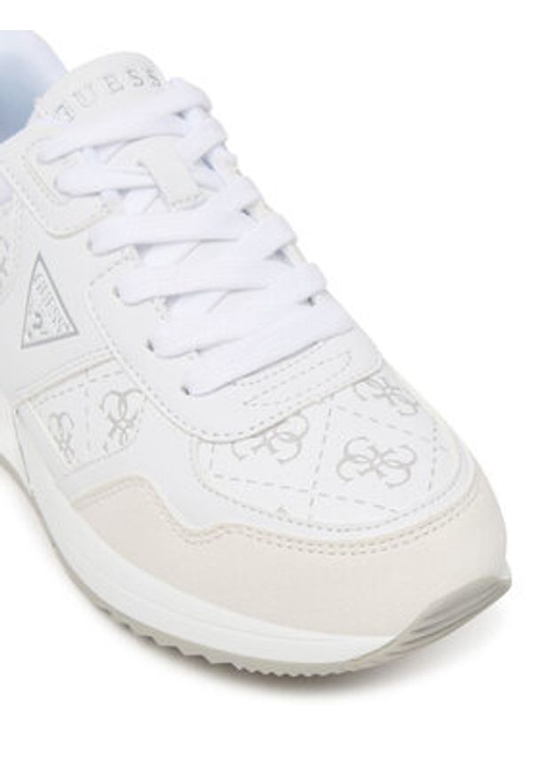 Guess Sneakersy FLFMIC ELE12 Biały. Kolor: biały. Materiał: skóra