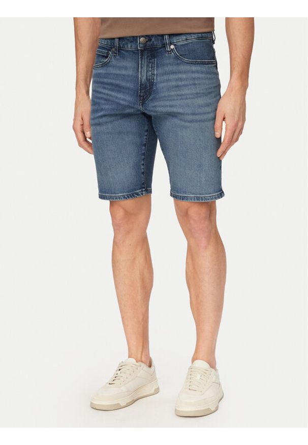 BOSS Szorty jeansowe Re.Maine 50559891 Niebieski Regular Fit. Kolor: niebieski. Materiał: bawełna