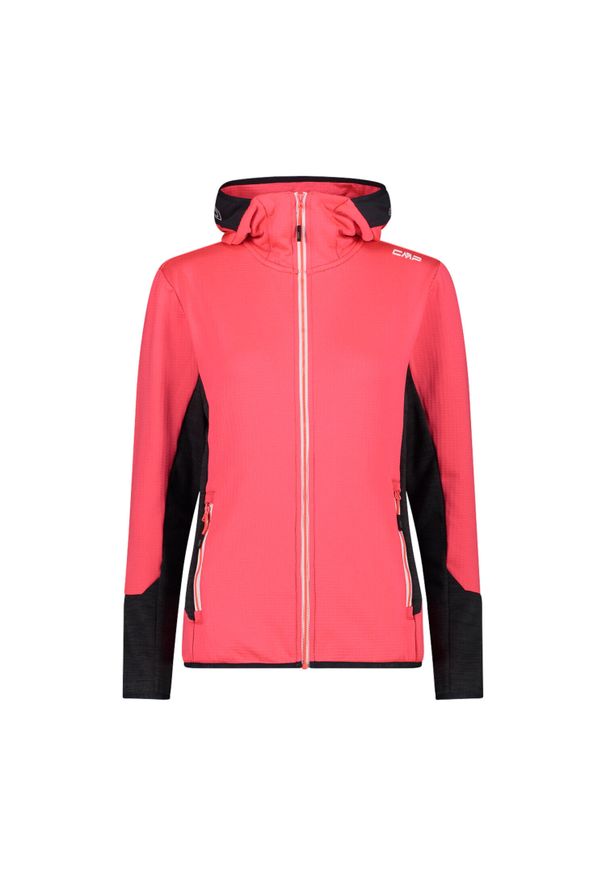 Bluza damska CMP. Kolor: czerwony. Materiał: polar. Sport: turystyka piesza