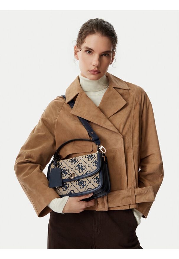 Guess Torebka HWJG97 55210 Czarny. Kolor: czarny. Materiał: skórzane