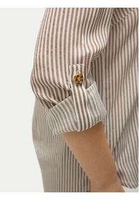 Vero Moda Koszula Bumpy 10275283 Beżowy Regular Fit. Kolor: beżowy. Materiał: wiskoza #5