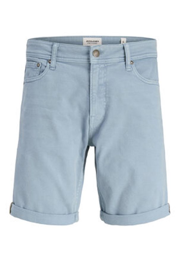 Jack & Jones - Jack&Jones Szorty jeansowe Rick 12274985 Błękitny Regular Fit. Kolor: niebieski. Materiał: bawełna