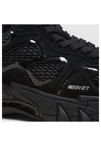Balmain - BALMAIN Sneakersy skórzane damskie czarne B-East. Kolor: czarny. Materiał: skóra. Szerokość cholewki: normalna #2