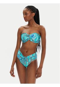 Seafolly Dół od bikini La Mer 40742-214 Turkusowy. Kolor: turkusowy. Materiał: syntetyk