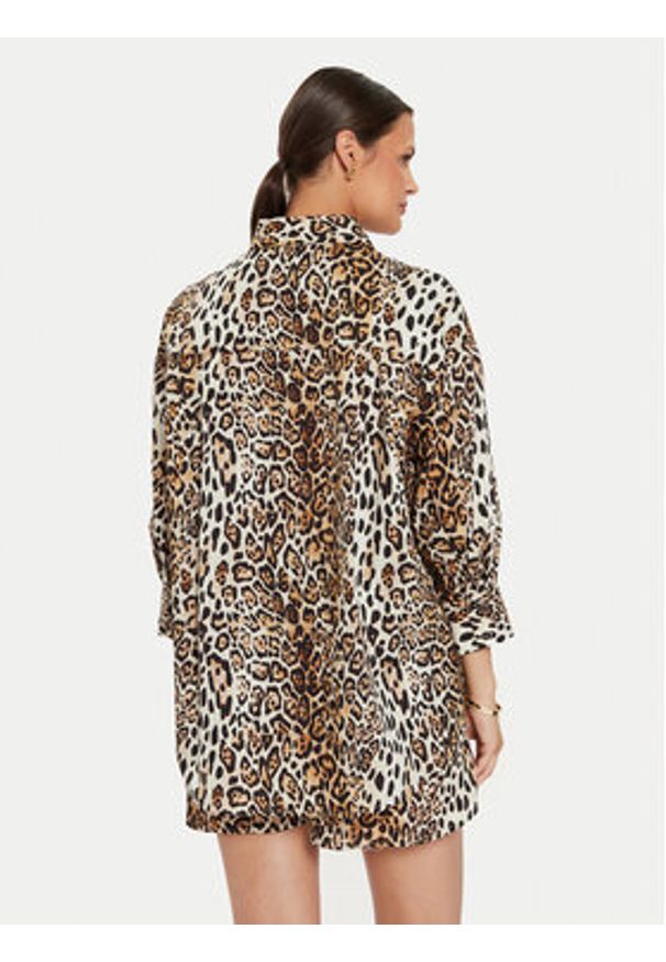 ViCOLO Koszula TB2889 Brązowy Regular Fit. Kolor: brązowy. Materiał: bawełna