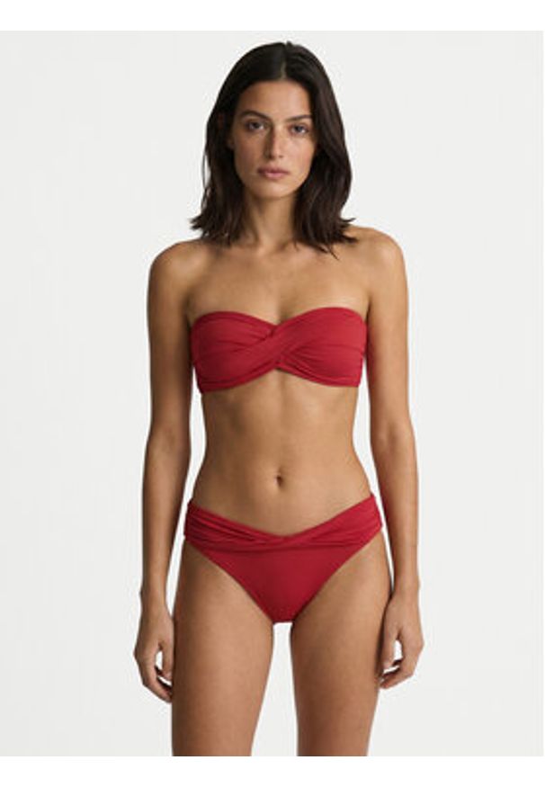 Seafolly Dół od bikini S. Collective 44320-942 Czerwony. Kolor: czerwony. Materiał: syntetyk