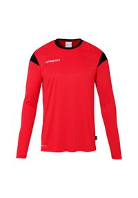 UHLSPORT - Dżersej z długim rękawem Uhlsport Squad 27. Kolor: czerwony, czarny, wielokolorowy. Materiał: jersey. Długość rękawa: długi rękaw. Długość: długie