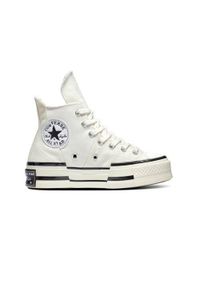 Buty do chodzenia damskie Converse Chuck 70 Plus. Kolor: biały. Materiał: syntetyk, materiał. Szerokość cholewki: normalna. Sport: turystyka piesza