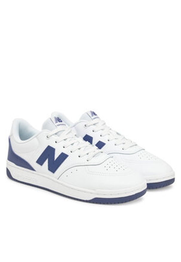 New Balance Sneakersy BB80BLL Biały. Kolor: biały. Materiał: skóra, zamsz