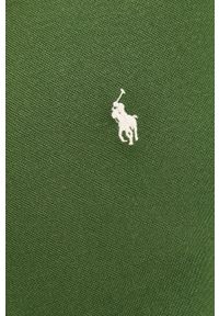 Polo Ralph Lauren - Polo. Typ kołnierza: polo. Kolor: zielony. Materiał: poliester, dzianina. Długość: krótkie. Wzór: aplikacja #2