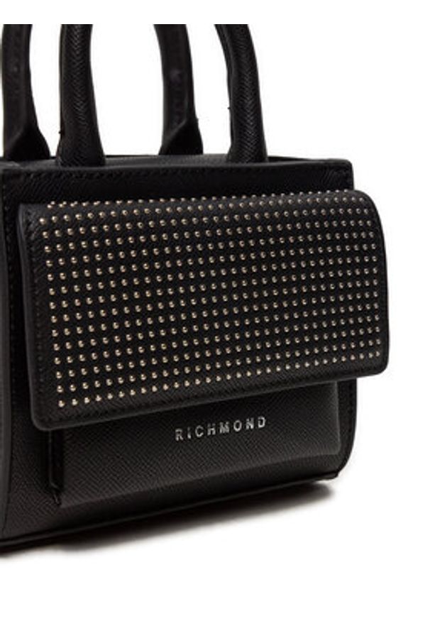 John Richmond Torebka RWA24075BO Czarny. Kolor: czarny. Materiał: skórzane