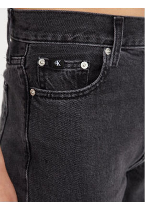 Calvin Klein Jeans Jeansy J20J221234 Czarny Straight Leg. Kolor: czarny