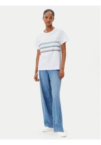 Marella T-Shirt Foglia 2515971042 Biały Regular Fit. Kolor: biały. Materiał: bawełna #5