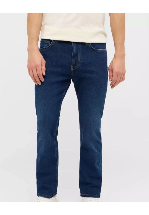 Męskie Spodnie Jeansowe Mustang Style Vegas Slim Denim Blue 1015856 5000 801
