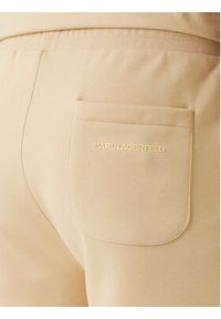 Karl Lagerfeld - KARL LAGERFELD Szorty sportowe 705118 562900 Beżowy Loose Fit. Kolor: beżowy. Materiał: bawełna. Styl: sportowy #4