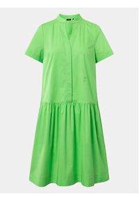 JOOP! Sukienka koszulowa 30041979 Zielony Regular Fit. Kolor: zielony. Materiał: syntetyk, bawełna. Typ sukienki: koszulowe