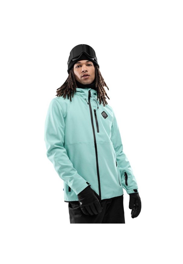 SIROKO - Męska kurtka snowboardowa Sporty zimowe Siroko W2 Senja. Kolor: niebieski. Materiał: materiał, softshell. Sezon: zima. Sport: snowboard