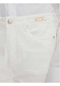 MET Szorty jeansowe M10 137SH Biały Regular Fit. Kolor: biały. Materiał: bawełna #5