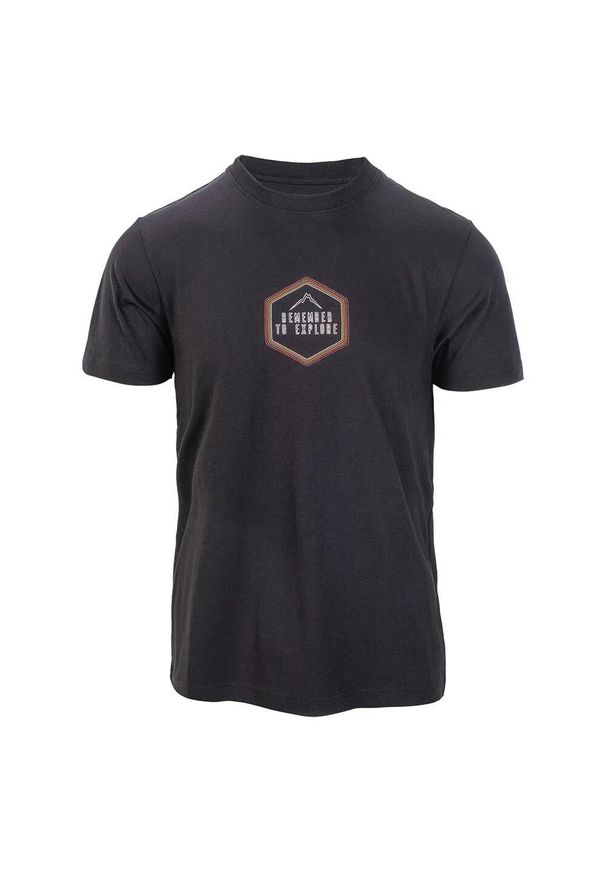 Elbrus - T-shirt Męski Z Krótkim Rękawem Lucano II. Kolor: czarny. Długość rękawa: krótki rękaw. Długość: krótkie