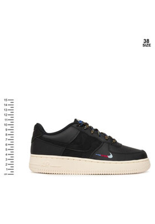 Nike Sneakersy Air Force 1 LV8 1 (GS) HQ1907 001 Czarny. Kolor: czarny. Materiał: syntetyk, skóra. Model: Nike Air Force