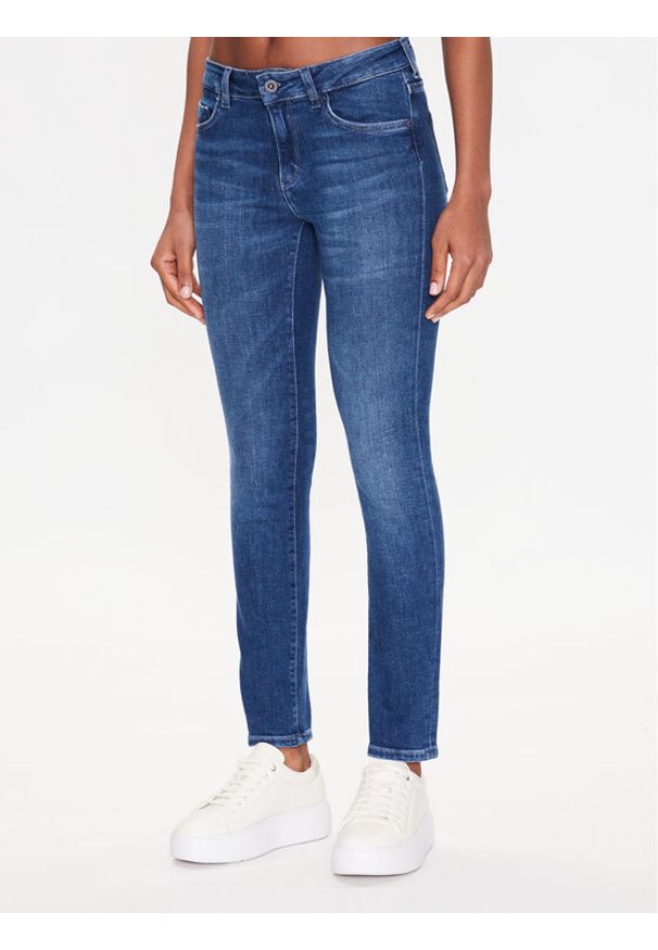 Mustang Jeansy Shelby 1013584 Granatowy Slim Fit. Kolor: niebieski