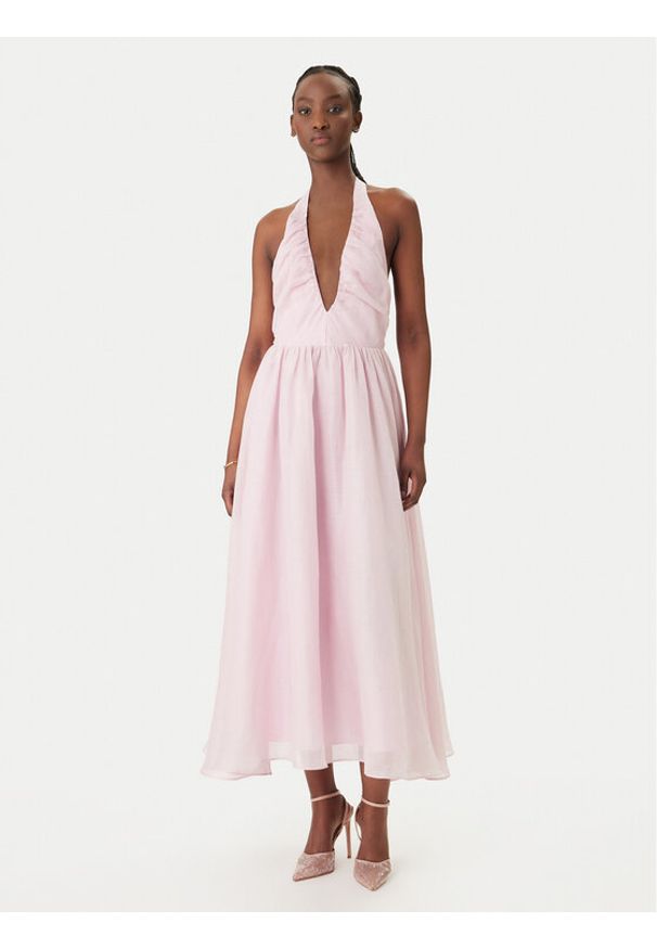BARDOT - Bardot Sukienka koktajlowa Dorota Halter Neck 60206DB Różowy Regular Fit. Typ kołnierza: dekolt halter. Kolor: różowy. Materiał: syntetyk. Styl: wizytowy