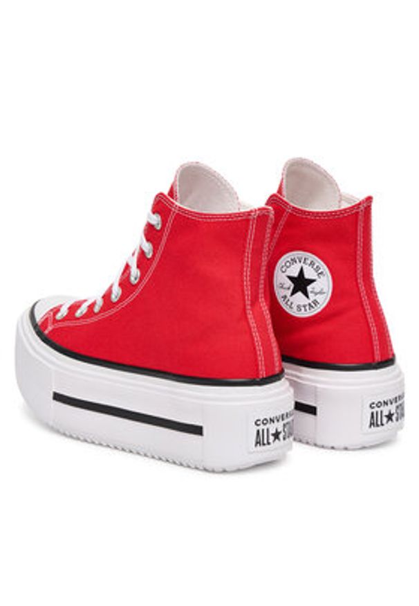 Converse Trampki Chuck Taylor All Star Lift Double Stack A15542C Czerwony. Kolor: czerwony. Materiał: materiał