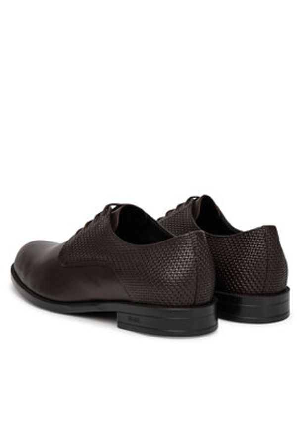 BOSS Półbuty 50541716 Brązowy. Kolor: brązowy. Materiał: skóra